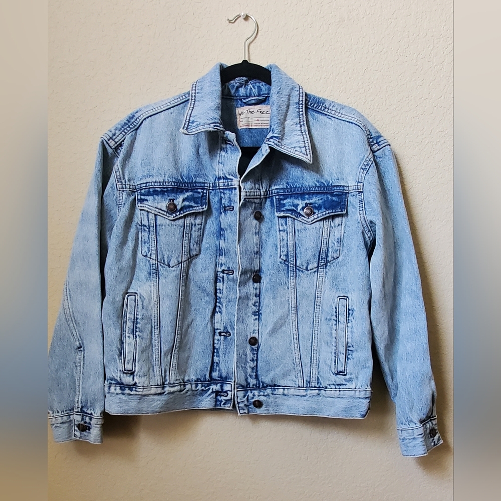 We The Free oversized denim jacket